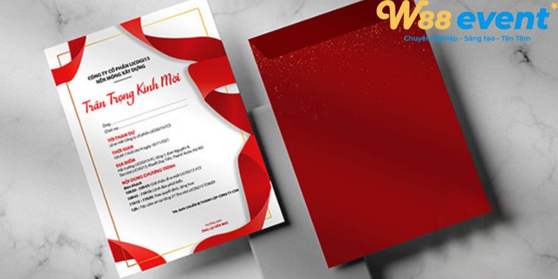 Thiệp mời tham dự sự kiện ra mắt sản phẩm