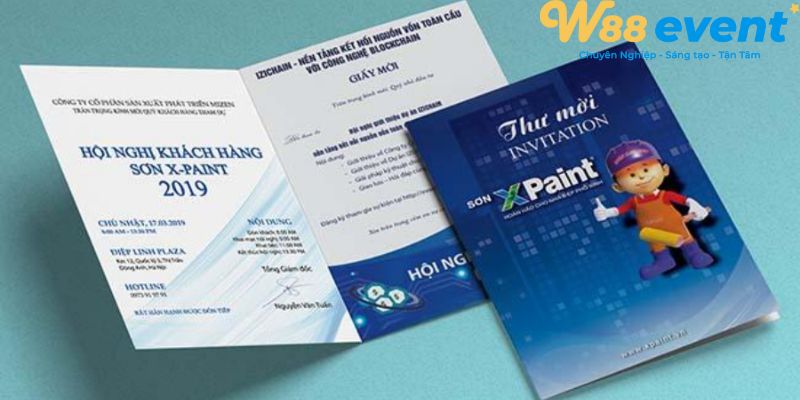 Mẫu thiết kế thư mời sự kiện với đầy đủ nội dung thông tin