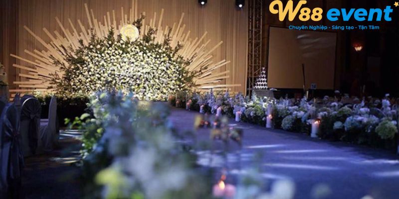 Xác định vị trí đặt loa đèn phù hợp với sân khấu